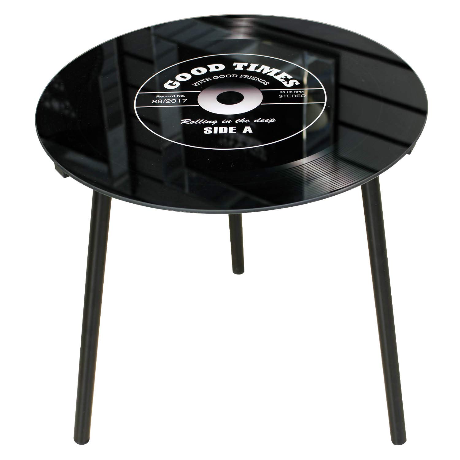 Widdop Musicology Record Shaped Side Table : Amazon.co.uk: Home